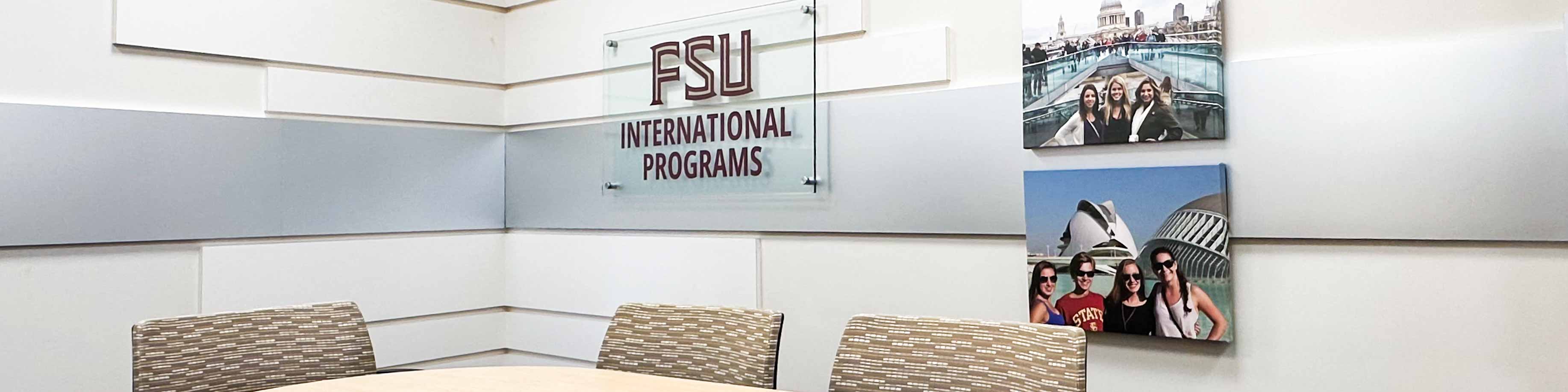 A photo of the International Programs office.