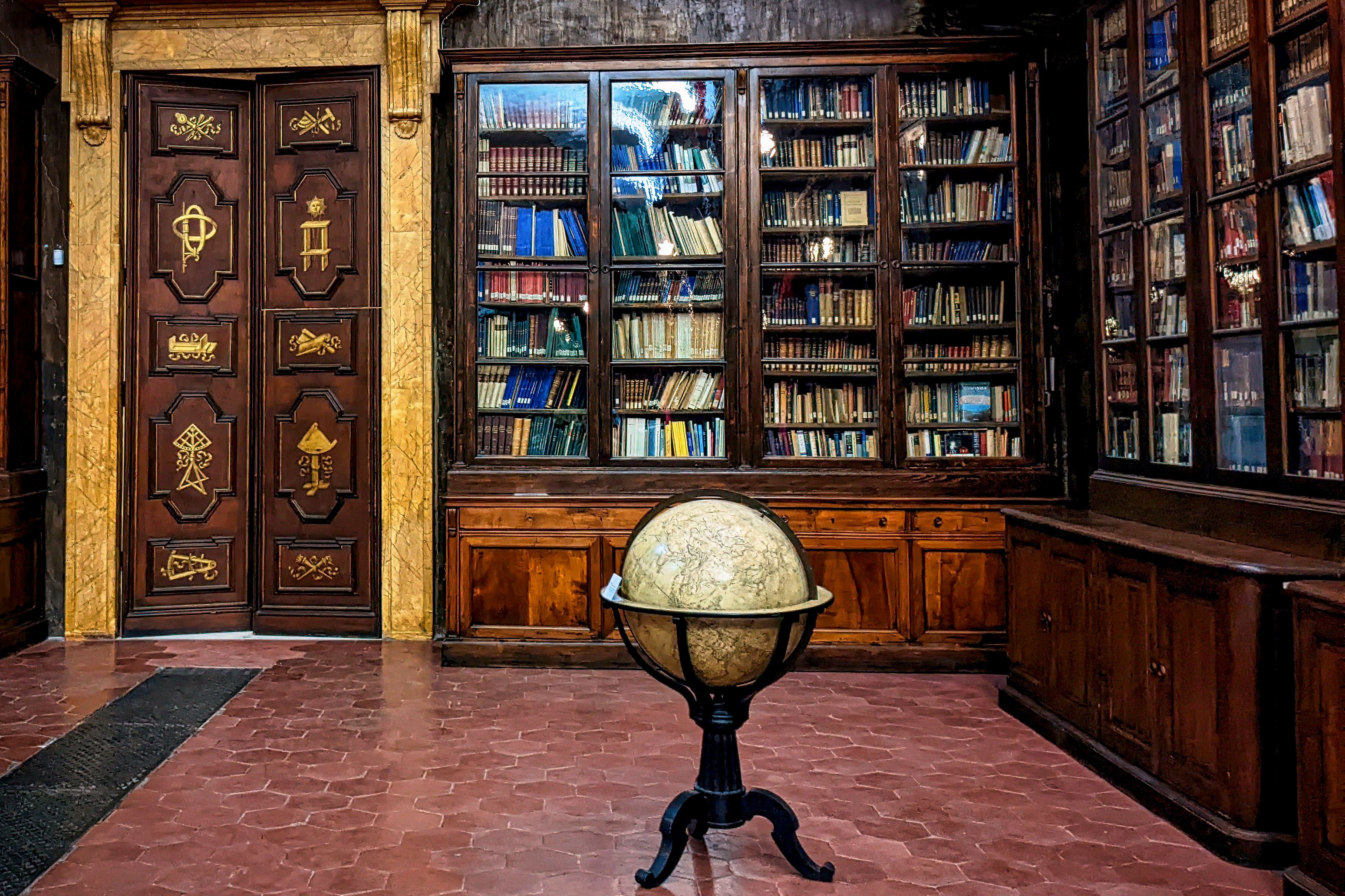 A view of a library in Florence.