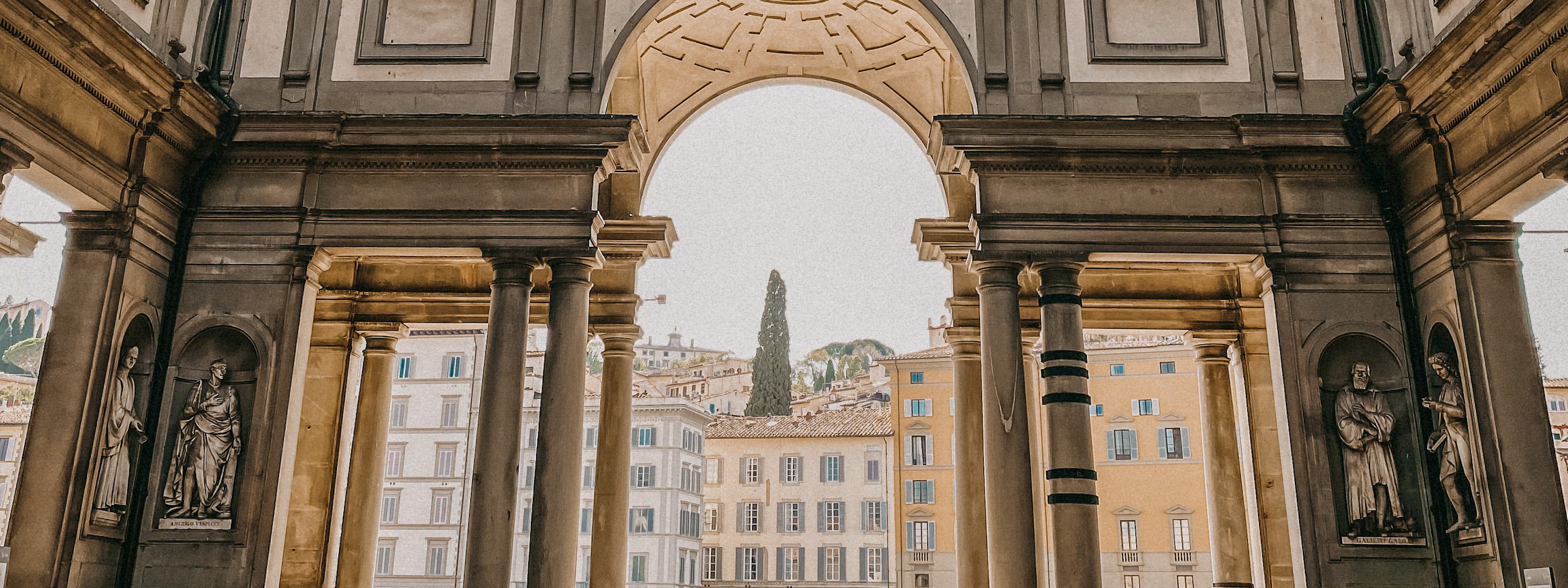 A view of historic building in Florence. 