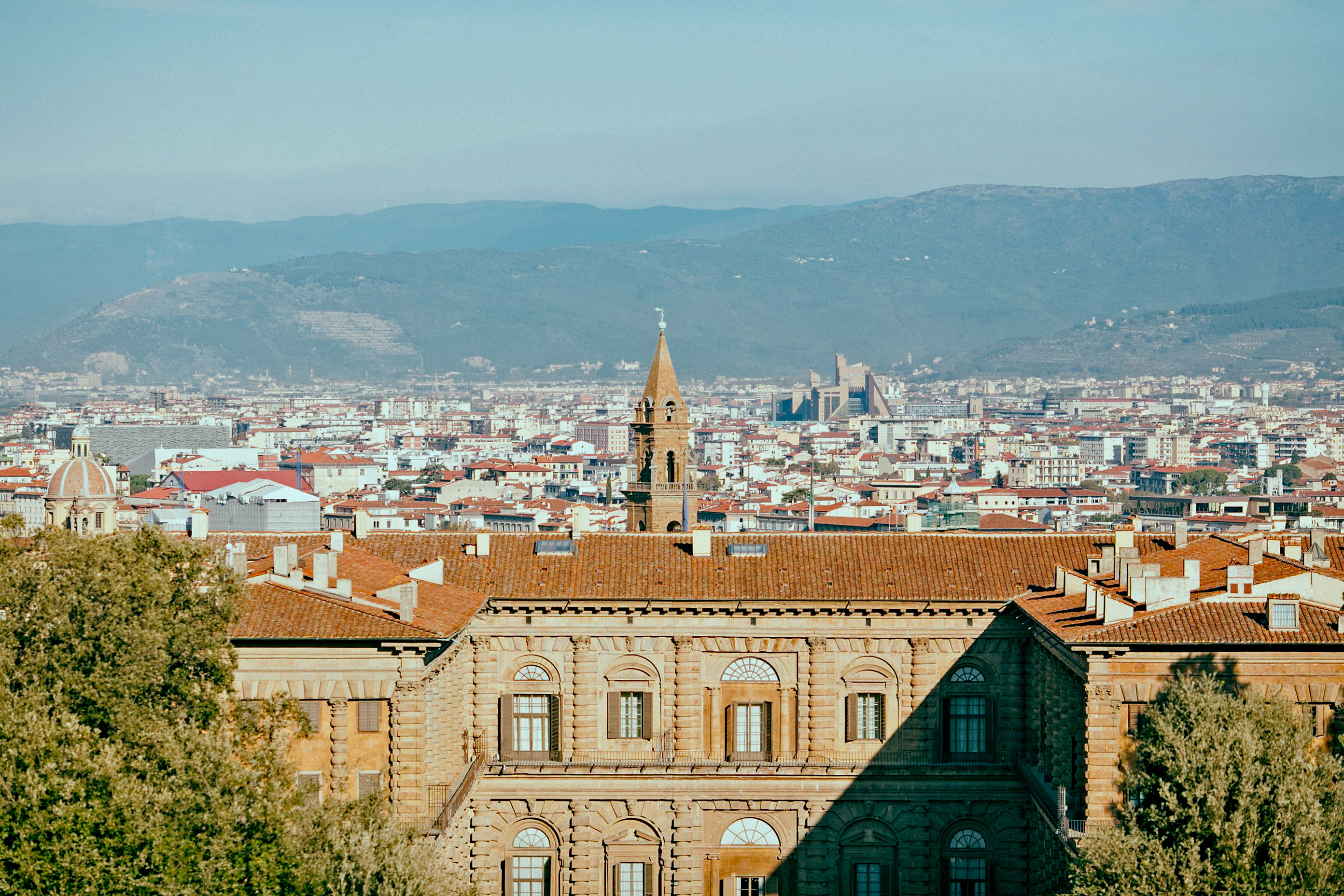 A view of Pitti Palace in Florence