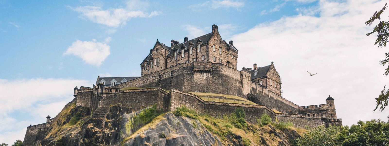 A view of Edinburgh Castle.