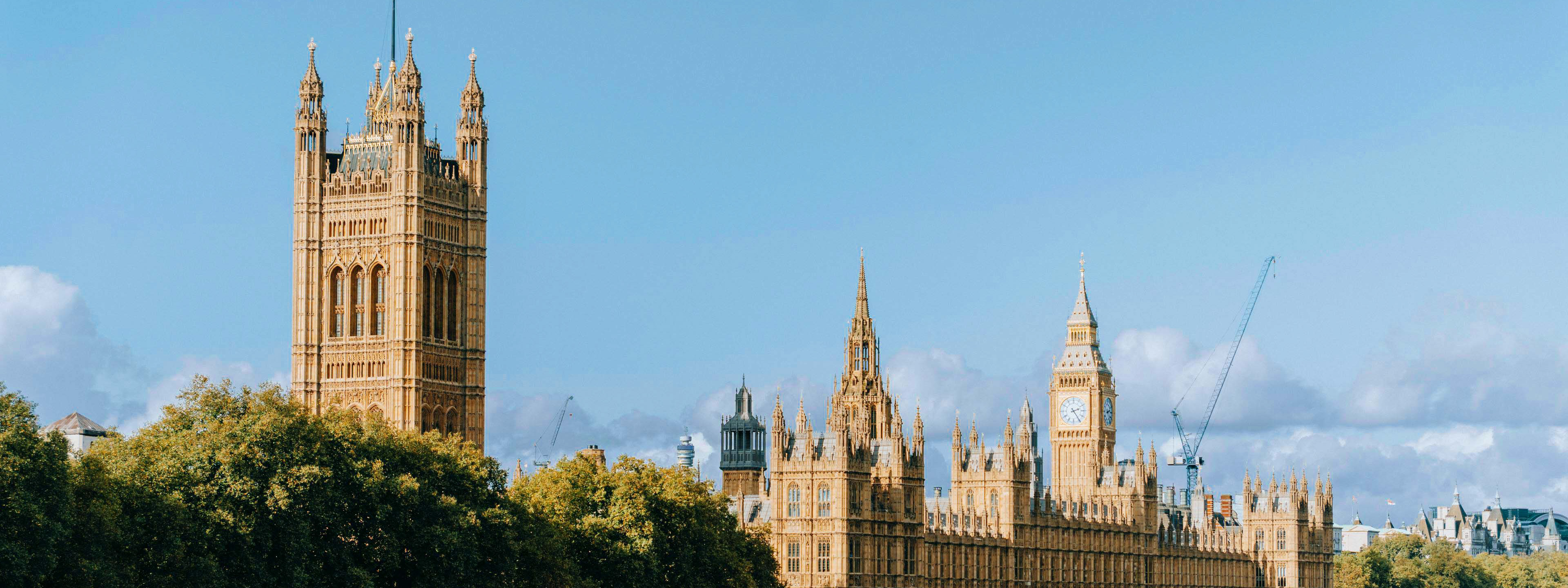 A view of the Houses of Parliament and Big Ben in London.