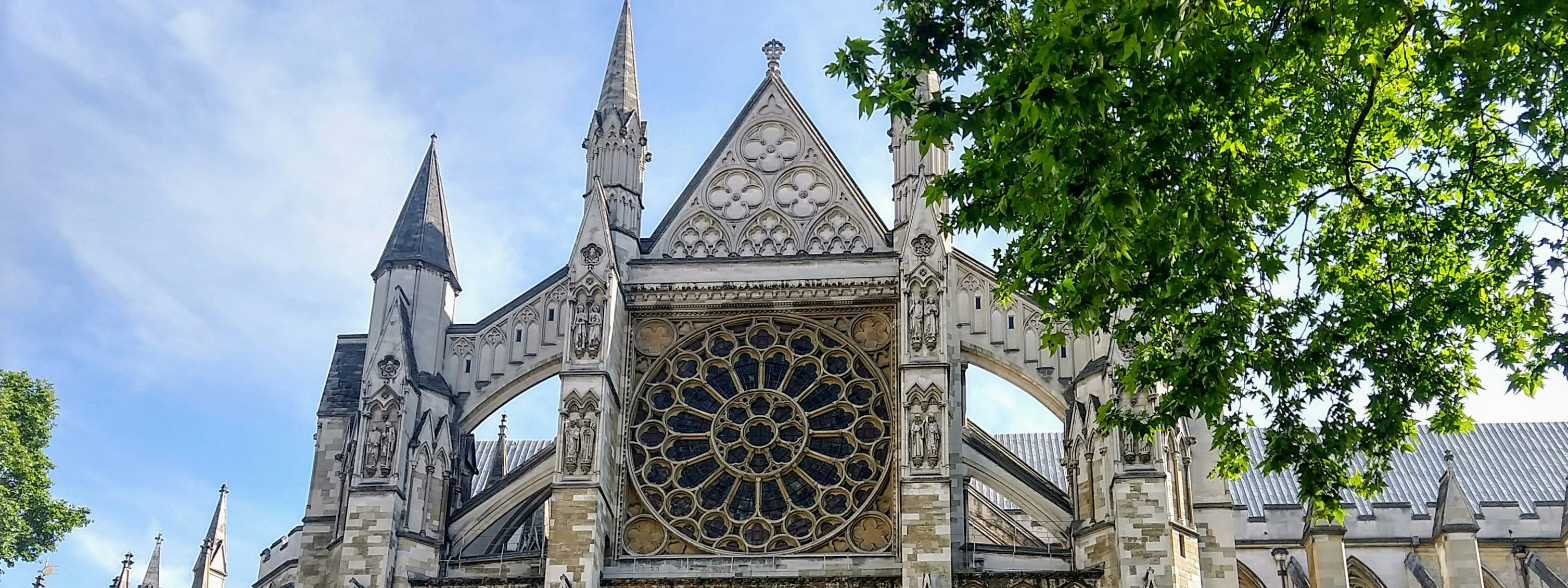 A view of Westminster Abbey in London.