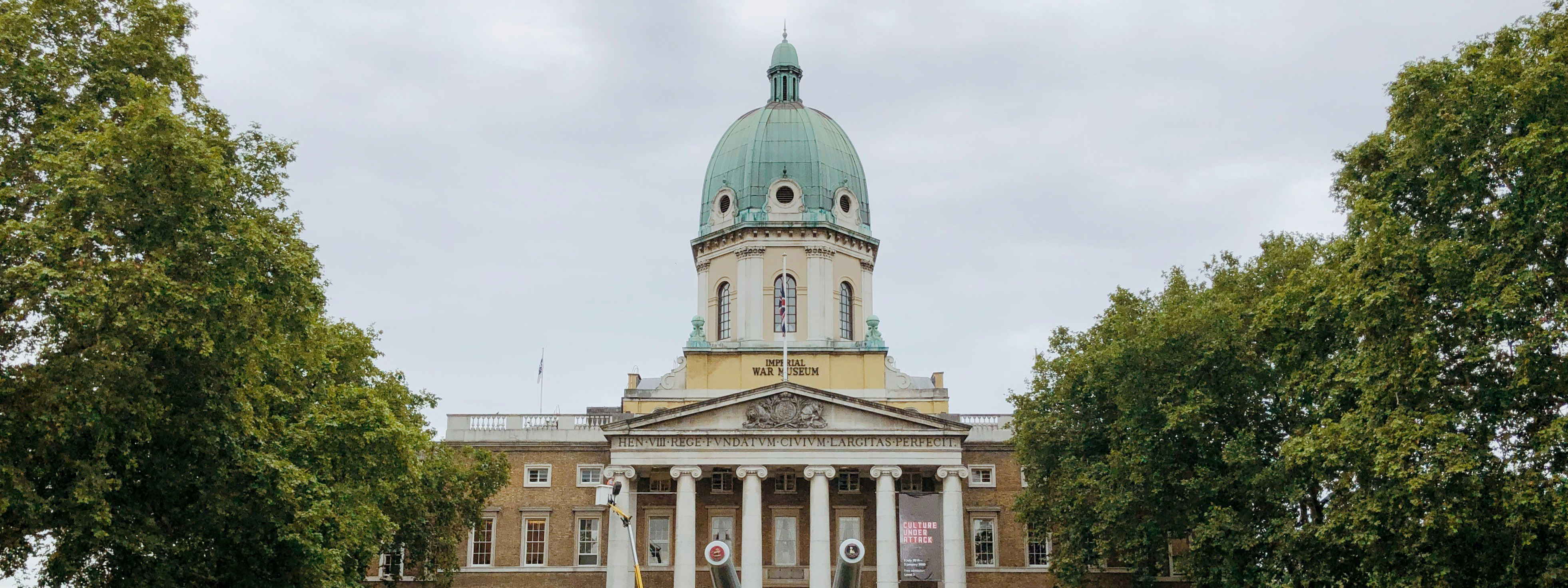 A view of the Imperial War Museum.
