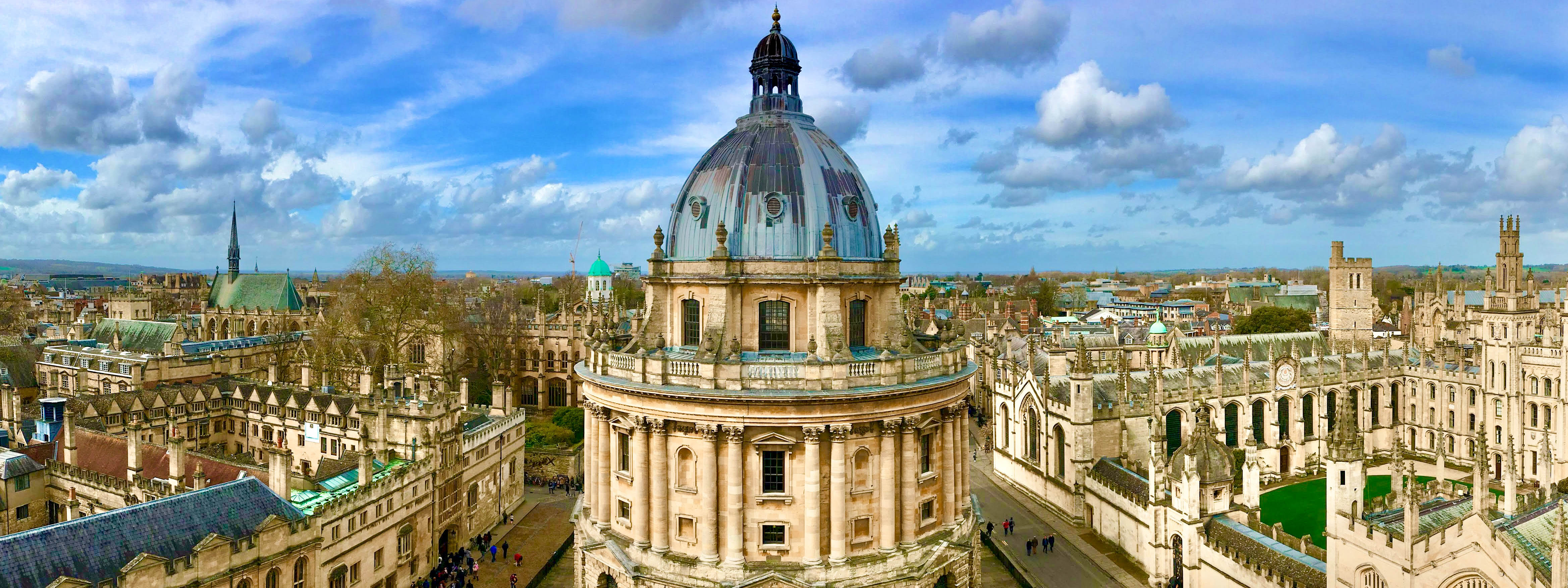 A view of Oxford University. 