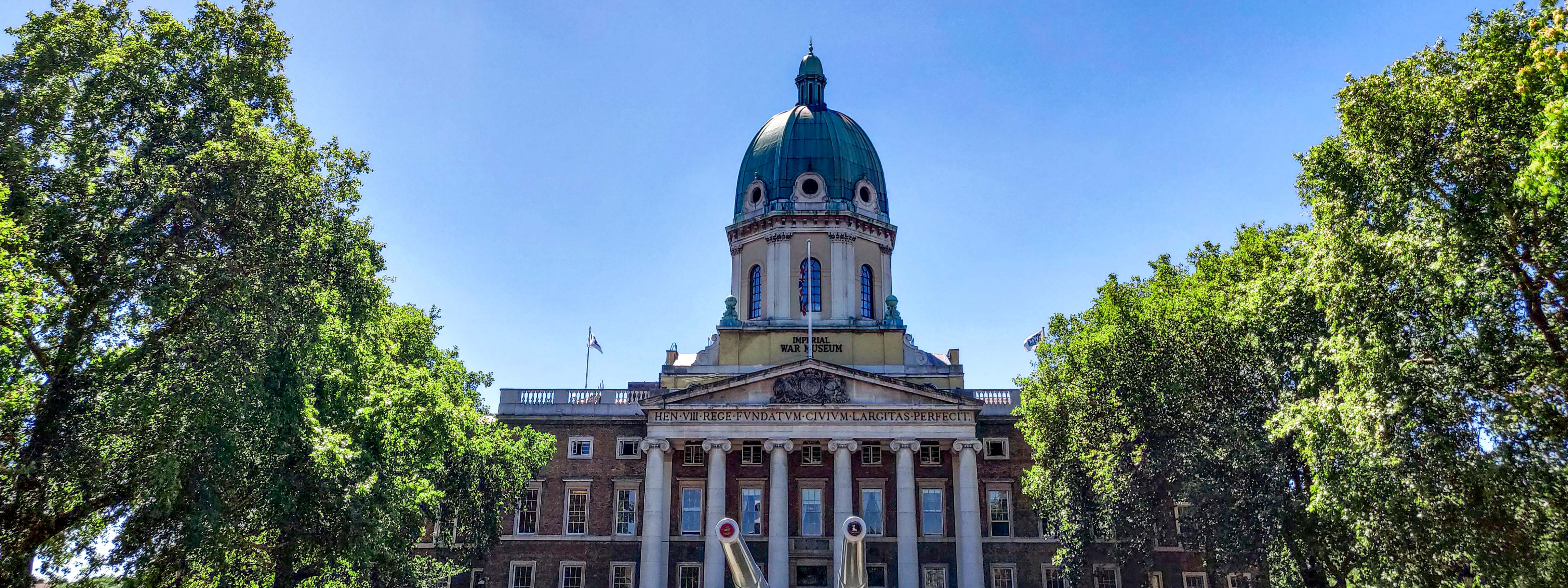 A view of the Imperial War Museum.