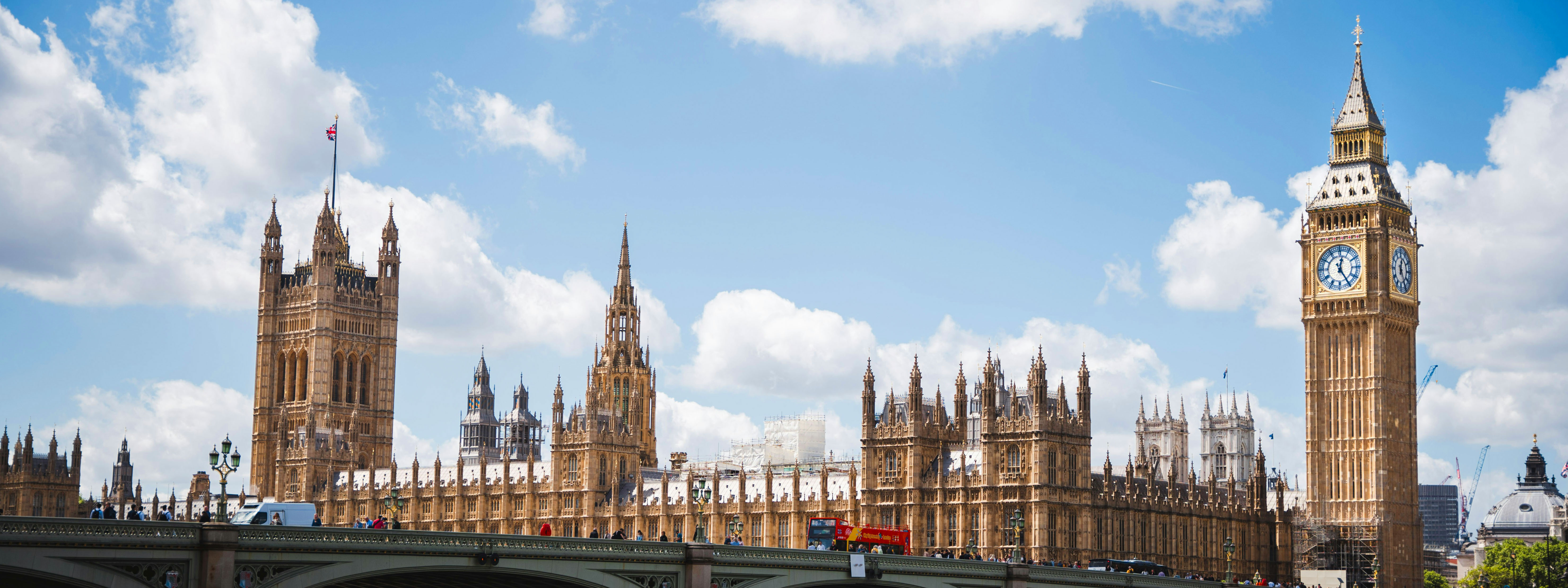 A view of Big Ben and the Houses of Parliament in London.