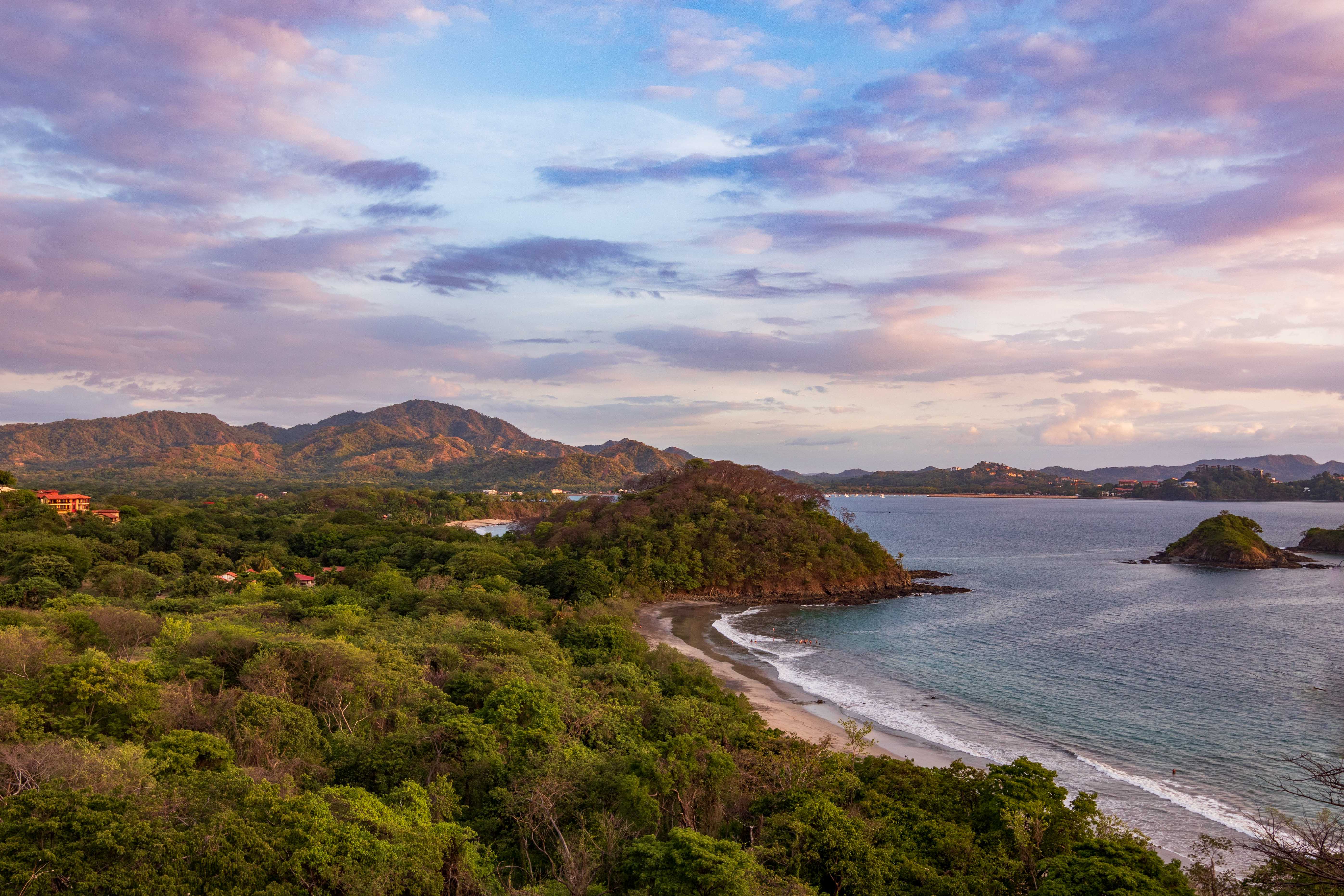A view of a beach in Guanacaste.