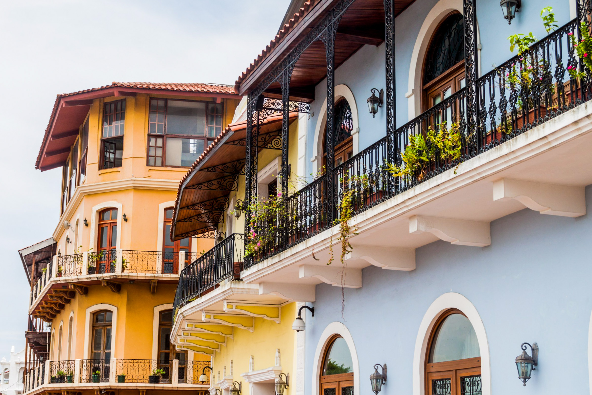 A view of the historic district in Panama City, Panama.