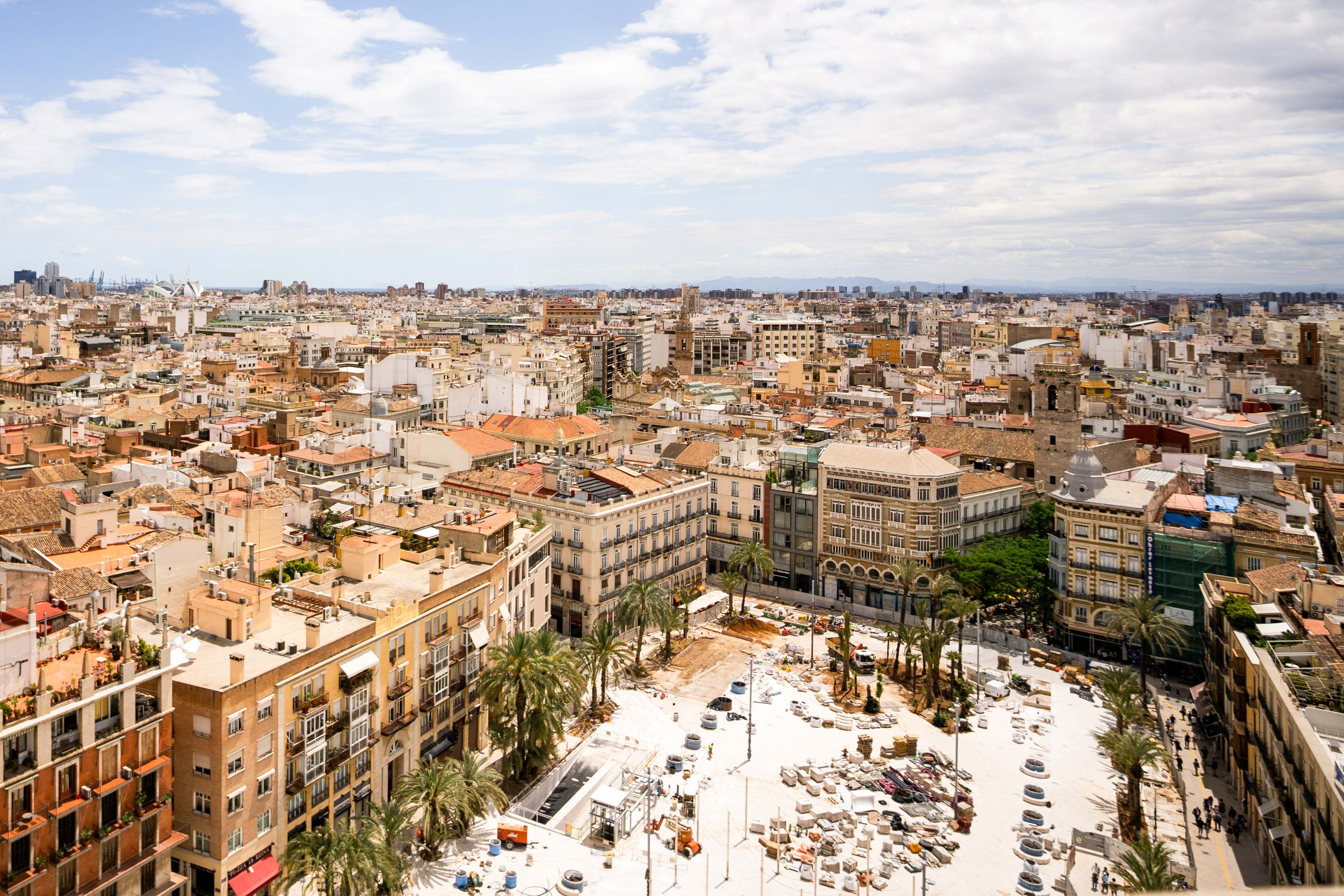 A birds-eye view of Valencia.