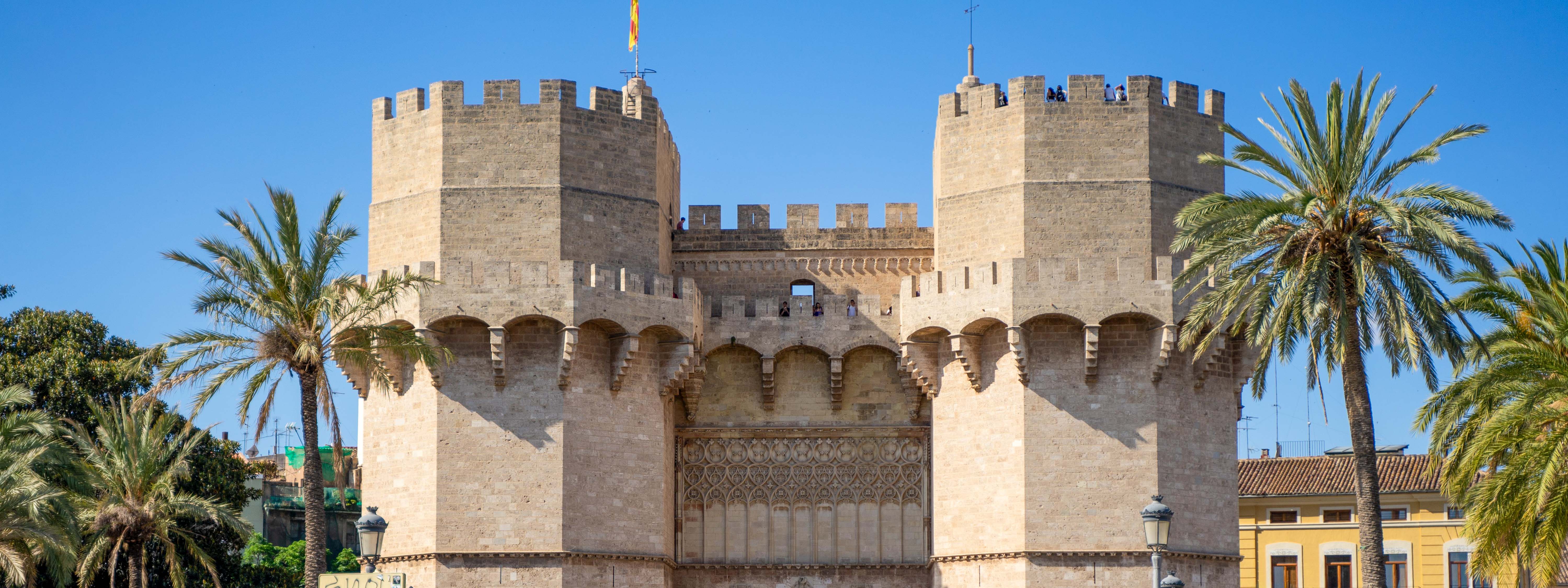 A view of the Serrano Towers with FSU Valencia behind.