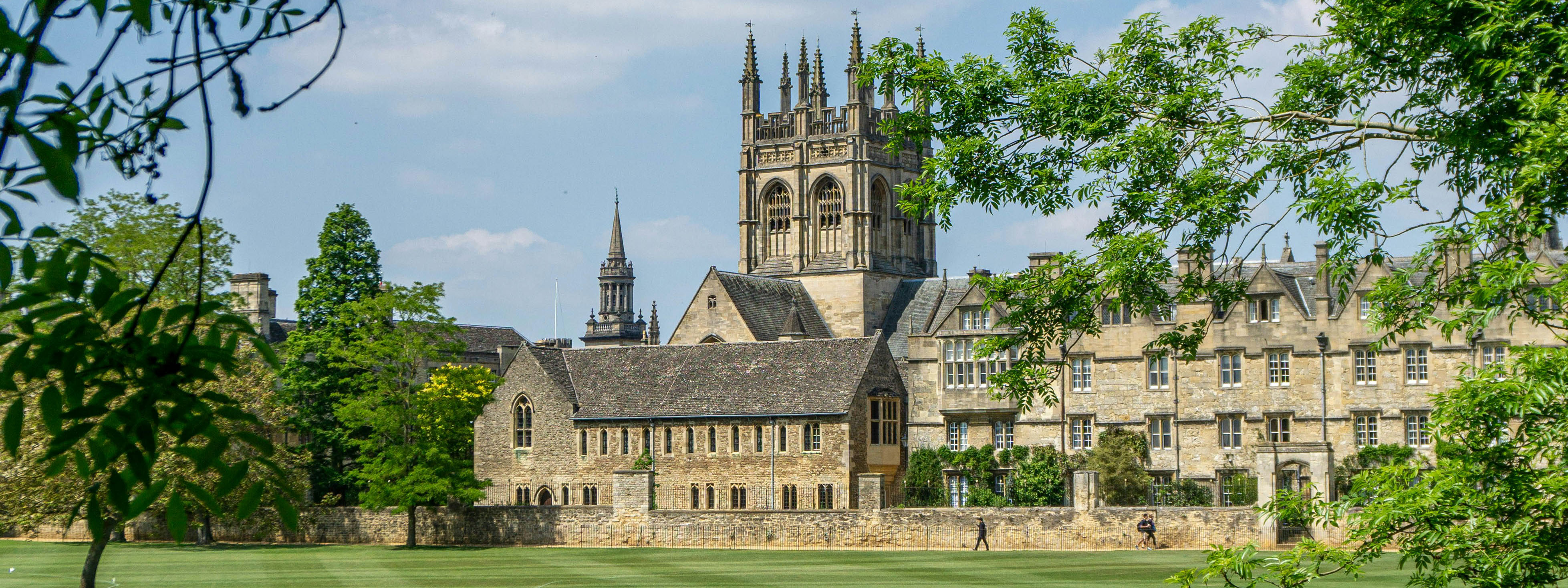 A view of Oxford with foliage around.