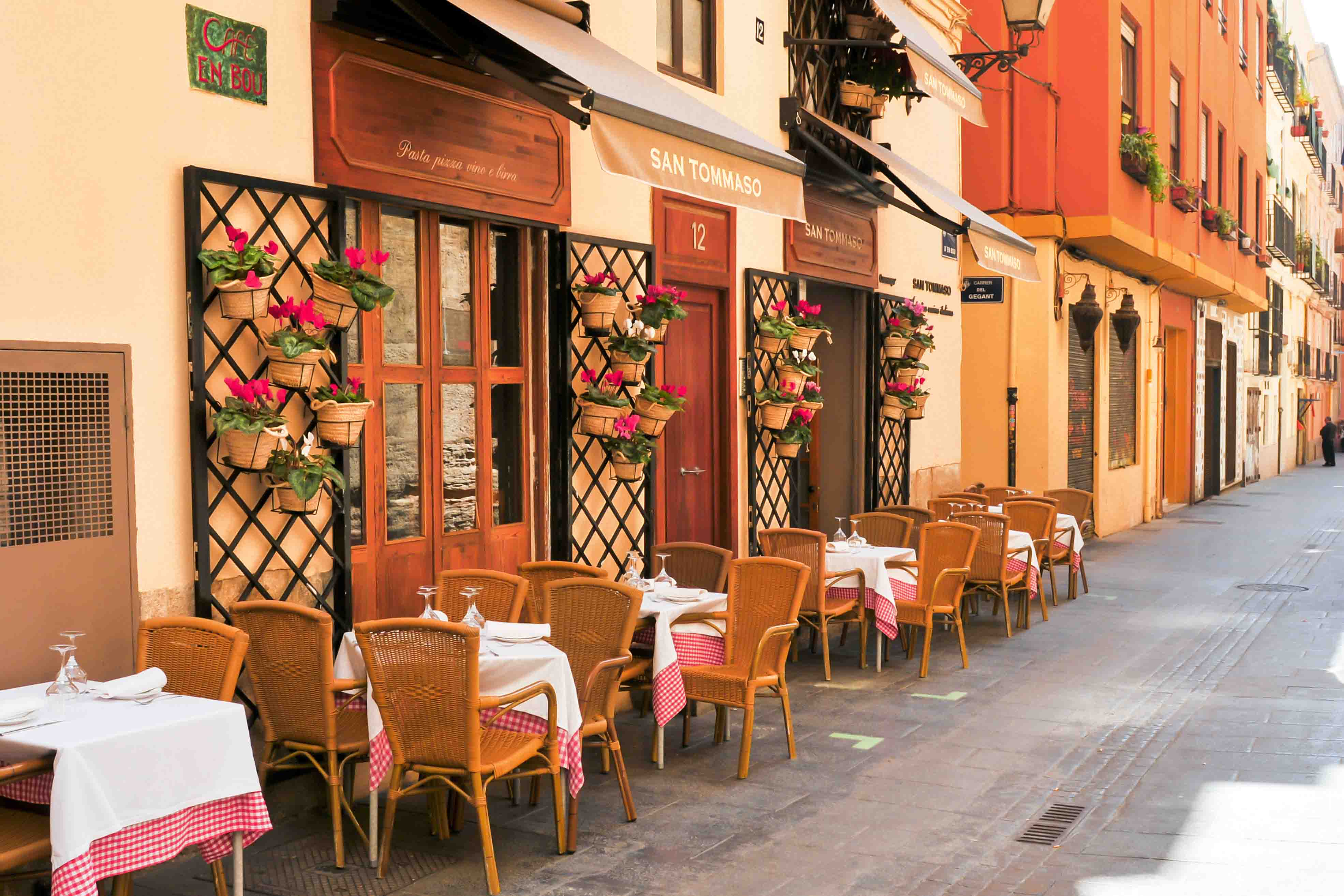 The store front for San Tomasso, a local restaurant option where you can use a meal voucher.