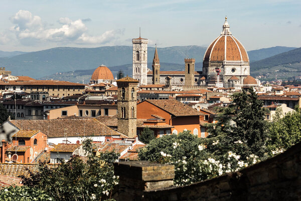 A view of the Duomo in Florence. 