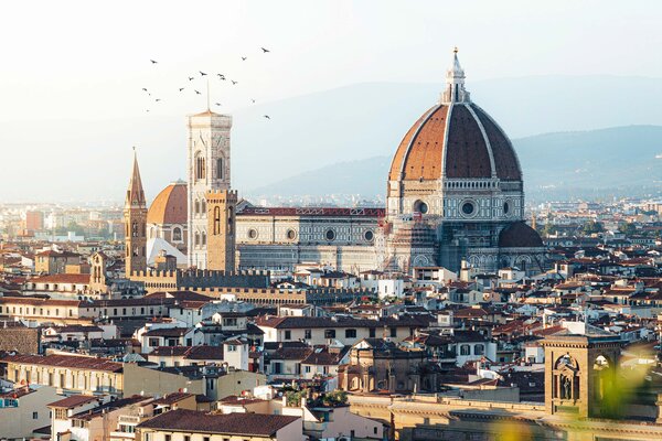 A view of the Duomo in Florence. 