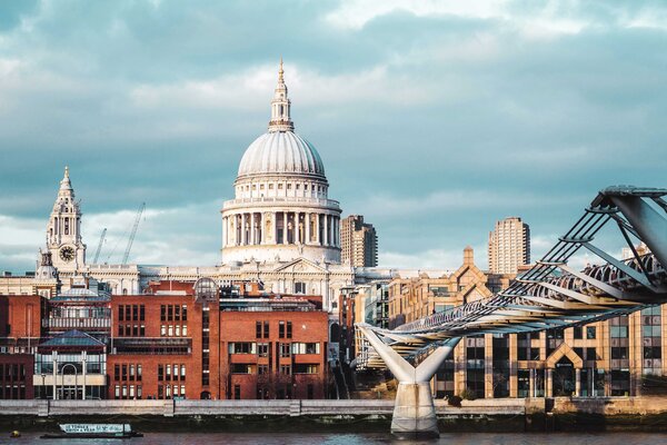 A view of St Pauls Cathedral in London.