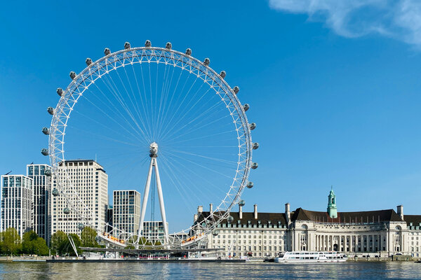A view of the London Eye.