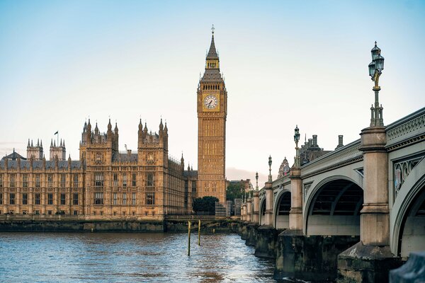 A view of Big Ben and the Houses of Parliament in London.