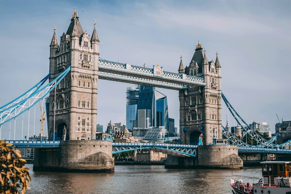 A view of Tower Bridge in London.