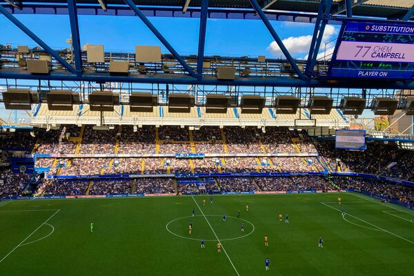 A view of Chelsea's Stamford Bridge stadium.
