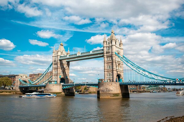 A view of Tower Bridge in London.