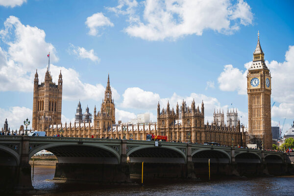 A view of Big Ben and the Houses of Parliament in London.