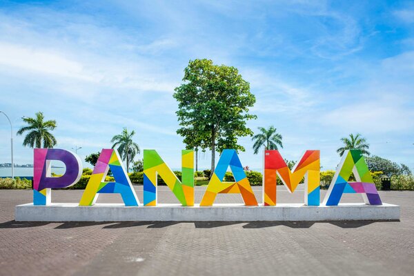 A view of Panama sculpture in Panama City.