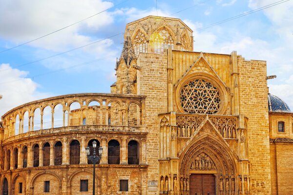 A view of the cathedral in Valencia.